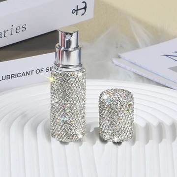 5ml 10ml Portable Perfume Spray Bottle Rhinestone Inlaid Refillable