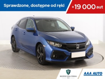 Honda Civic X Hatchback 5d 1.0 VTEC Turbo 129KM 2018 Honda Civic 1.0 VTEC Turbo, Salon Polska, Automat