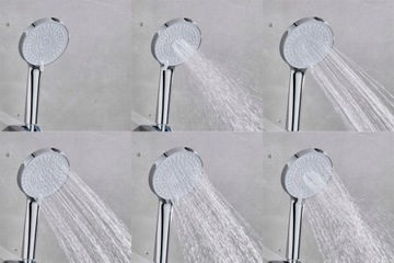 5-функциональная душевая головка, белый хром