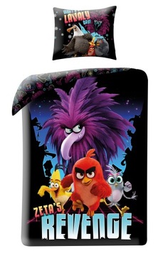 POŚCIEL ANGRY BIRDS MOVIE 100% BAWEŁNA 160 X 200