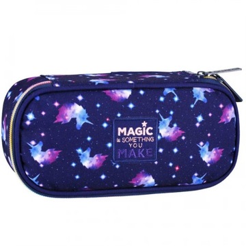 ШКОЛЬНЫЙ ЧЕХОЛ-КАРАНДАШ, ЖЕСТКАЯ СУМКА «ЕДИНОРОГ»
