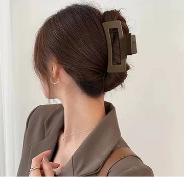 ШАПКА ДЛЯ ВОЛОС БОЛЬШАЯ ПРЯЖКА ЗАЖИМ ЦВЕТА