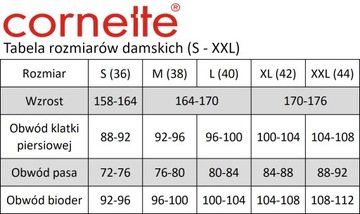 Spodnie piżamowe damskie Cornette 609/10 r. S (36) ecru kratka krótkie