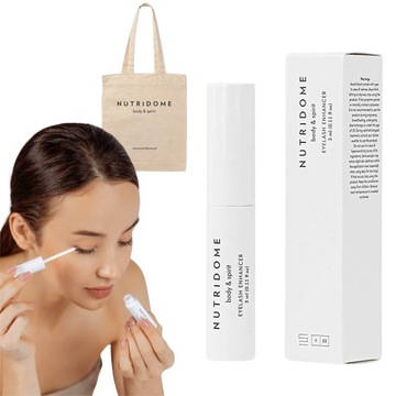 Zestaw ODŻYWKA DO RZĘS regenerująca + eko torba NUTRIDOME