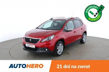 Peugeot 2008 I SUV Facelifting 1.2 PureTech 110KM 2017 Peugeot 2008 klima, navigacja, czujniki