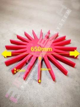 звезда для эко-прополки для боковой прополки из полиуретана