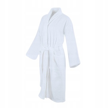 Szlafrok hotelowy frotte biały 100% bawełna XXL