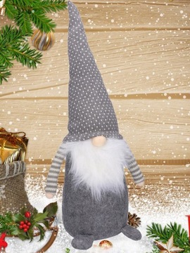 ГНОМ, САНТА, ГНОМ, С БОРОДОЙ, БОЛЬШОЙ РОЖДЕСТВЕНСКИЙ ПОДАРОК, 50 см