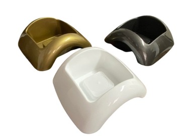 Цветочный горшок Mini Focus, основание, декор, искусственные цветы. Цвет: Белый.