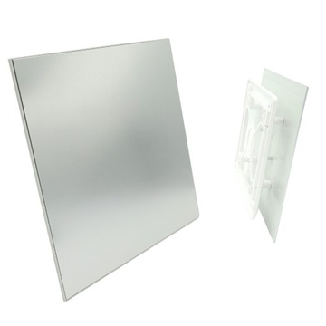 KRATKA WENTYLACYJNA DEKORACYJNA Z PANELEM ALUMINIUM CHROM 180x180mm VENTIKA