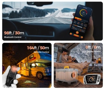 СТОЯНОЧНЫЙ ОТОПИТЕЛЬ 8 КВТ 12V 230V WEBASTO С ВЕНТИЛЯЦИЕЙ И ПУСКОМ/ОСТАНОВКОЙ BT LCD