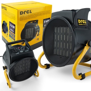NAGRZEWNICA ELEKTRYCZNA GRZEJNIK FARELKA PIECYK DMUCHAWA 3KW 220V