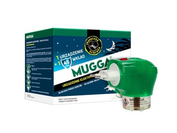 Elektrofumigator Mugga z wkładem 35 ml na komary do gniazdka noc środek
