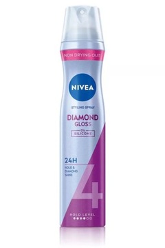 NIVEA Lakier do włosów dodający diamentowego blasku DIAMOND GLOSS, 250 ml