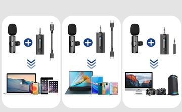 БЕСПРОВОДНОЙ МИНИ-МИКРОФОН LAVEL USB-C ДЛЯ КАМЕРЫ ДЛЯ НОУТБУКА IOS ANDROID
