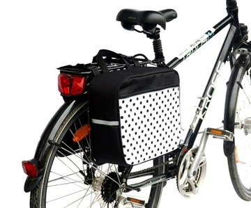 TORBA NA BAGAŻNIK ROWEROWY, SAKWA 2x10L