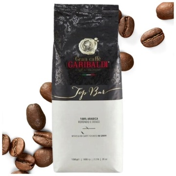 GARIBALDI TOP BAR 500G WŁOSKA KAWA ZIARNISTA 100% ARABIKA