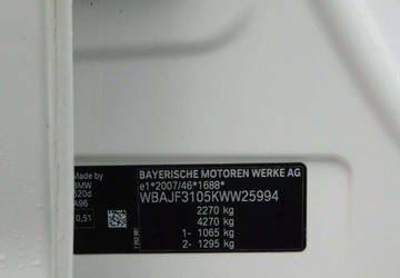 BMW Seria 5 G30-G31 Limuzyna 520d 190KM 2019 BMW Seria 5 z Gwarancja Bezwypadkowa Model 2020r 2.0 Diesel 190KM, zdjęcie 20