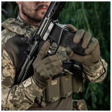 ТАКТИЧЕСКИЕ ВОЕННЫЕ ЗАЩИТНЫЕ ПЕРЧАТКИ С СЕНСОРНЫМ ЭКРАНОМ M-TAC A30 OLIVE XL