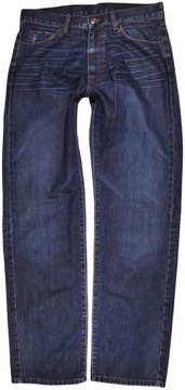 TOMMY HILFIGER spodnie regular blue jeans W34 L34