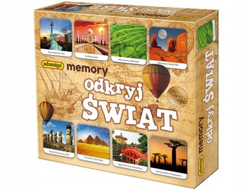 Adamigo ODKRYJ ŚWIAT Gra Pamięciowa MEMORY