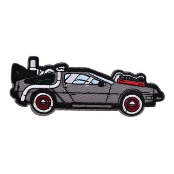 Prasowanka Delorean Powrót do Przyszłości Back to The Future DUŻA PL!