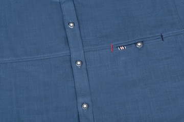 МУЖСКАЯ ЛЬНЯНАЯ ХЛОПКОВАЯ РУБАШКА, ДЖИНСЫ С ВОРОТНИКОМ XXL XXL 43/44