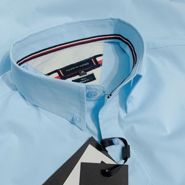 TOMMY HILFIGER MĘSKA KOSZULA CORE POPLIN BLUE r. M