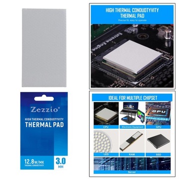 Термопрокладка толщиной 0,5/1/1,5/2/3мм.