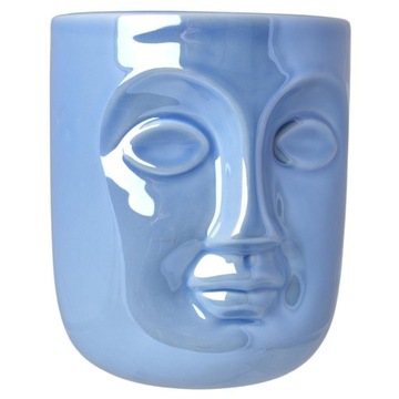 DONICZKA CERAMICZNA TWARZ BŁĘKITNA PERŁOWA