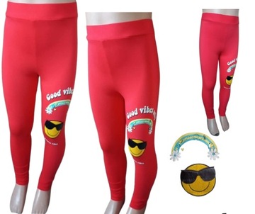 Legginsy getry cienkie DZIEWCZYNKI 116-122