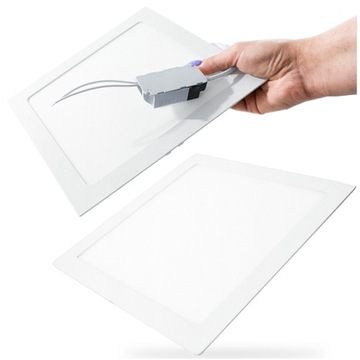PANEL LED OPRAWA WPUSZCZANA W SUFIT PODWIESZANY REGIPS KARTON GIPS REGIPSÓW