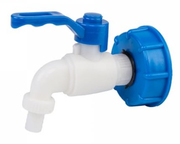 ZAWÓR KRAN CZERPALNY 3/4 PCV IBC 1000L MAUZER B