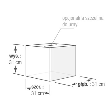 Картонный рекламный куб диаметром 31 см с любым принтом на ваш выбор.