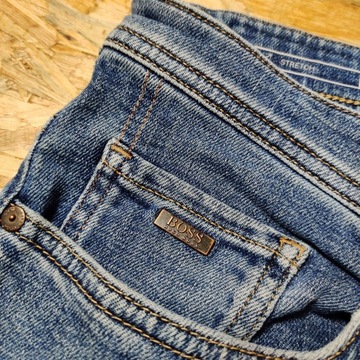 Spodnie Jeansowe HUGO BOSS Stretch Męskie 32x30