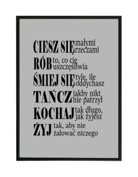 OBRAZY PLAKATY W RAMIE