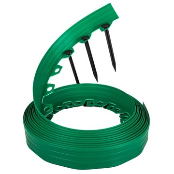 Obrzeże ogrodowe trawnikowe tworzywo sztuczne 10m Zielony 6cm