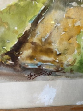 КАРТИНА 1980 ВИНТАЖ ПРЛ