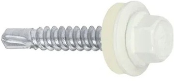 Wkręty samowiercące do metalu 4,8x19 RAL 9010 100szt
