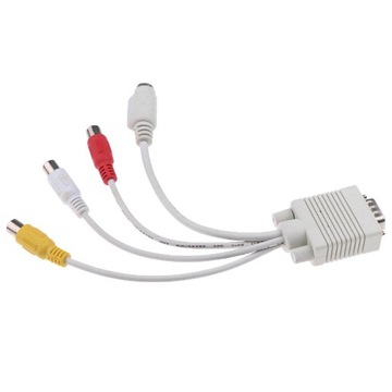 Композитный AV-выходной кабель VGA — S Video 3 RCA
