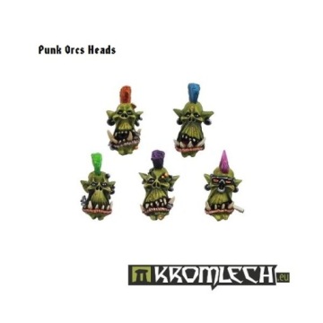 Punk Orc Heads - 10 szt. ork orki