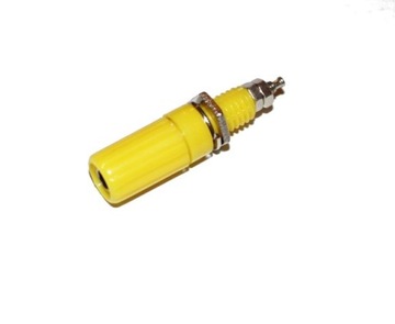Gniazdo bananowe żółte 4mm długie /1807