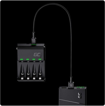 ЗАРЯДНОЕ УСТРОЙСТВО AAA AA R3 R6 USB C MICRO + 4x AAA 800 мАч