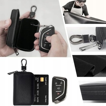 ЧЕХОЛ ДЛЯ АВТОМОБИЛЬНЫХ КЛЮЧЕЙ RFID-БЛОКИРОВКА ЗАЩИТА КОРОБКИ