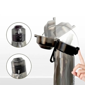 Бутылка для воды Air Up со специями, 650 мл, 7 шт., много вкусов, черный