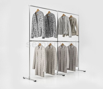 ВЕШАЛКА 3,2/2М СЕРЕБРЯНАЯ для гардероба