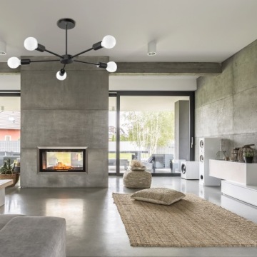 ПОТОЛОЧНЫЙ СВЕТИЛЬНИК SPIDER 5 BLACK, E27