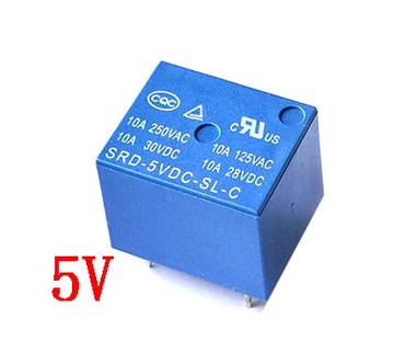 przekaźnik 250VAC, 10A, SRD-05VDC-SL-C, SONGLE