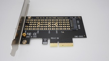 Адаптер PCI PCI-e x4 SSD-карта Одиночный адаптер M.2 NVMe