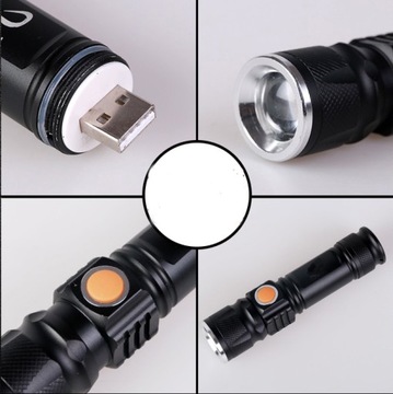 ZOOM USB-перезаряжаемый фонарик ZOOM для рыбалки